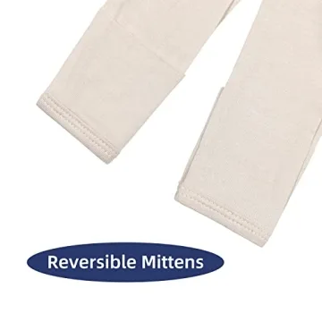 TWINOR Baby Footed Pajamas with Mittens - Soft Bamboo Romper