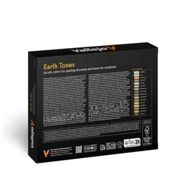 Vallejo - Model Color Effects Earth Tones Set | Modeling Acrylic Paints | 16 bottles x 18 ml (0.60 fl.oz.)