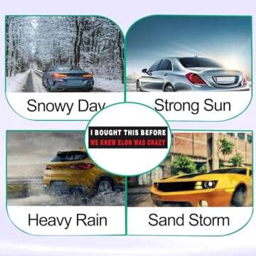 Anti Elon Bumper Sticke for Car - I Bought This Before we Knew Elon was Crazy - Vinyl Sticker Laptop Decal Car Bumper Window Waterproof Sticker