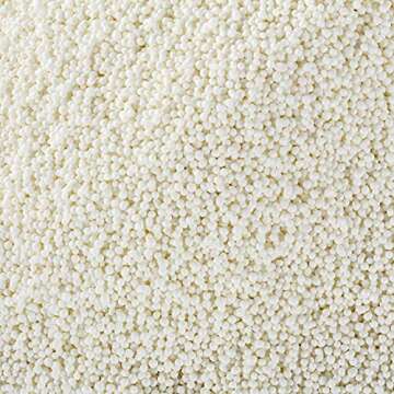 White Nonpareils Sprinkles – 1.8 LB Bulk Candy