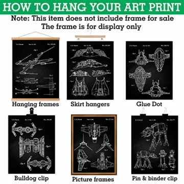Vintage Star Vessels Patent Prints 8x10 Unframed Set