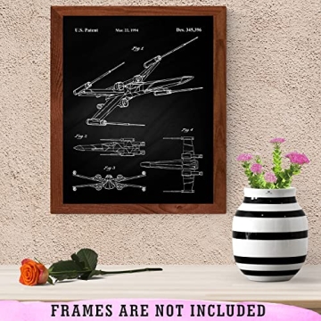 Vintage Star Vessels Patent Prints 8x10 Unframed Set