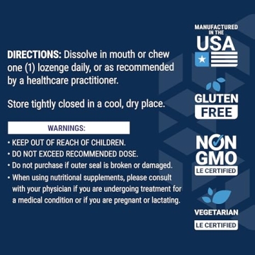 Life Extension B12 Methylcobalamin Lozenges for Energy