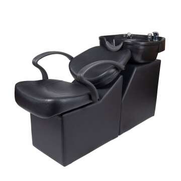 Polar Aurora Backwash Barber Chair & Sink Unit for Salons