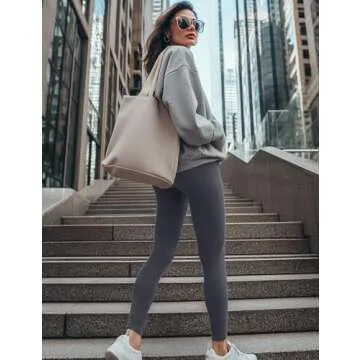 High Waisted Leggings for Women - Soft Athletic Tummy Control Yoga Pants for Cycling Dance Tights