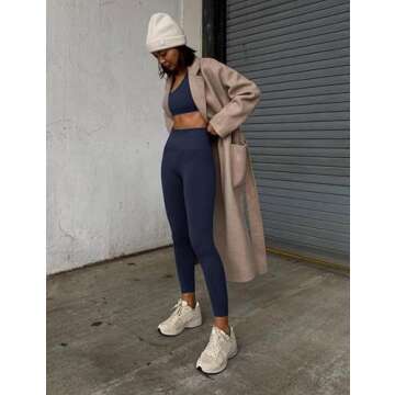 High Waisted Leggings for Women - Soft Athletic Tummy Control Yoga Pants for Cycling Dance Tights