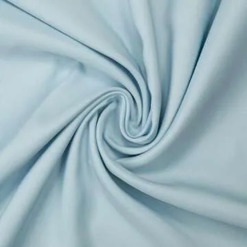 Gee Di Moda Cloth Napkins - 17 x 17 Inch Baby Blue Dinner Napkins - Set of 12 Soft & Absorbent Washable Fabric Cloth Table Napkins with Hemmed Edges for Hotel Restaurant, Holiday Parties & Wedding