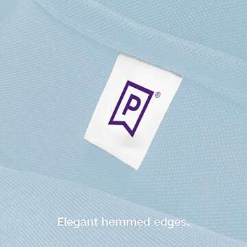 Gee Di Moda Cloth Napkins - 17 x 17 Inch Baby Blue Dinner Napkins - Set of 12 Soft & Absorbent Washable Fabric Cloth Table Napkins with Hemmed Edges for Hotel Restaurant, Holiday Parties & Wedding