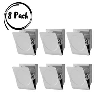 Mr. Pen Silver Magnetic Clips - 8 Pack of Versatile Metal Clips