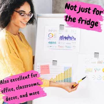 Durable Mr. Pen Silver Magnetic Clips - 8 Pack 1.2 Inch