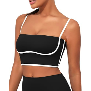 AngiMelo Women’s Stylish Longline Sports Bra with Support