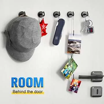 FINDMAG 6 Pack Magnetic Hooks, 50lbs Magnet Hook for Hanging Heavy Duty, Strong Magnetic Hooks for Refrigerator, Cruise Magnets with Hooks for Classroom, Office, Kitchen and Garage etc