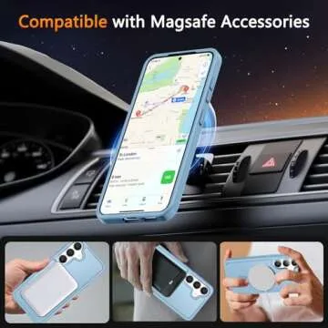 LATVIN Samsung Galaxy S25 Magnetic Case with Screen Protector