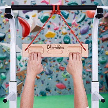 TWO STONES Portable Hangboard - Ultimate Climbing Training Tool for Indoor & Outdoor
