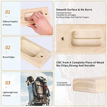 TWO STONES Portable Hangboard for Climbing Training