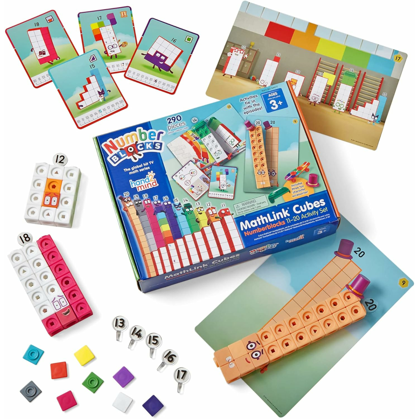 Numberblocks MathLink Cubes 11-20 Set for Kids