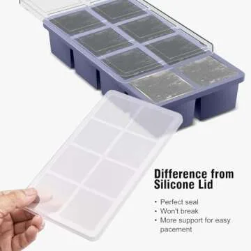 Samuelworld Large Silicone Ice Cube Molds for Cocktails