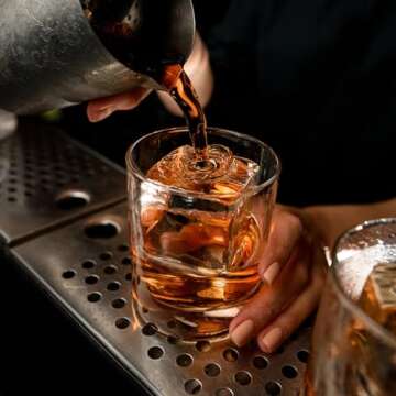 Samuelworld Large Silicone Ice Cube Molds for Cocktails