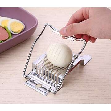 Yangcan0507 Stainless Steel Egg Slicer for Perfect Slices