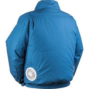 Makita DFJ304ZL 18V LXT® Lithium-Ion Cordless Cotton Fan Jacket, Jacket Only (L)