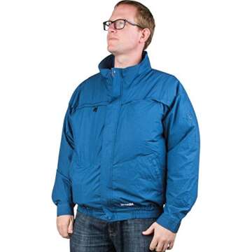 Makita DFJ304ZL 18V LXT® Lithium-Ion Cordless Cotton Fan Jacket, Jacket Only (L)