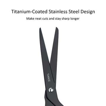 Buy TIANSE 8-inch Titanium Scissors for Home and Office Use