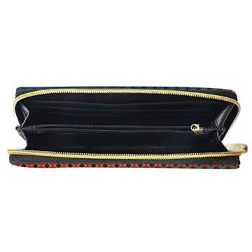 Poceacles Southwestern Women's Zipper Wallet with Custom Design