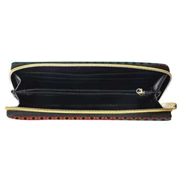 Poceacles Southwestern Women's Zipper Wallet with Custom Design