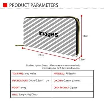 Poceacles Southwestern Women's Zipper Wallet with Custom Design