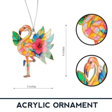 Funny Christmas Flamingo Ornaments - Whimsical Holiday Decor