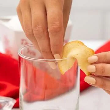 Global Grub DIY Fortune Cookie Kit | Makes 48 | Includes Flour, Sugar, Cocoa Powder, Baking Mat, Paper Fortunes, Edible Ink Pen, Detailed Instructions