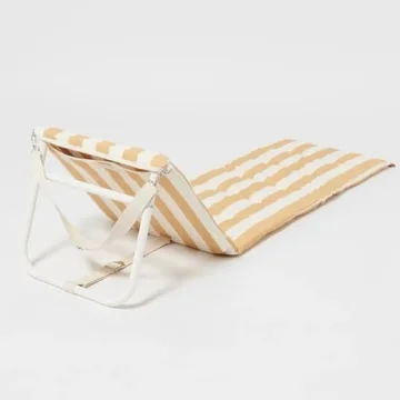 Reclining Beach Chair - Mango Bay Stripe Comfort