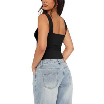 REORIA Sexy Club Sleeveless Bodysuit for Women