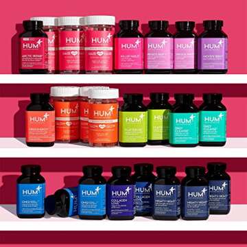 HUM Raw Beauty Greens Superfood Powder - Spirulina & Vegan Probiotic Powder with Adaptogens + Enzymes - Promotes Radiant Skin, Energy & Healthy Metabolism (240g / 30 Servings)