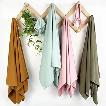 OWLOWLA Swaddle Blanket and Hat Set for Newborns