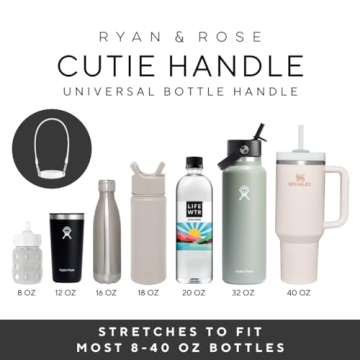 Ryan & Rose Silicone Water Bottle Handle for Easy Carrying