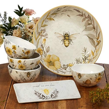 Stylish Certified International Bee Sweet Bowls Set of 4