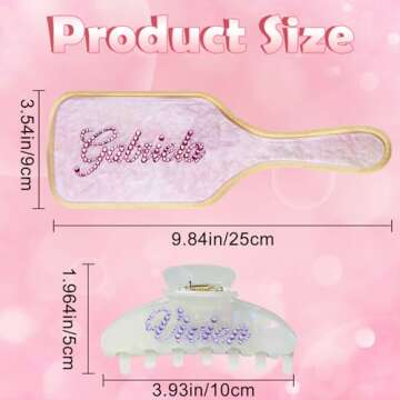 Hair Brushes for Women Personalized Turtle Color Marble Hair Brush Handmade Rhinestones Hairbrush Natural Wooden Bamboo Brush Scalp Massage - Suit for All Hair Types