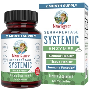 MaryRuth Serrapeptase Enzymes | Pain Relief & Immune Support