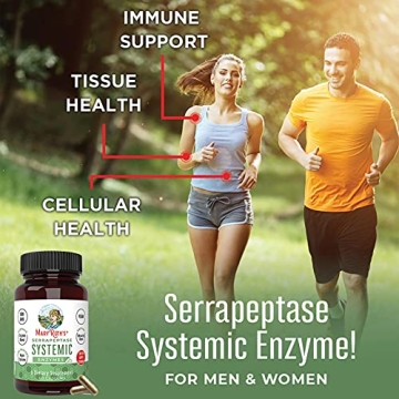 MaryRuth Serrapeptase Enzymes | Pain Relief & Immune Support