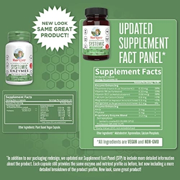 MaryRuth Serrapeptase Enzymes | Pain Relief & Immune Support