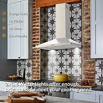 FIREGAS 30" Wall Mount Range Hood - 400 CFM Vent