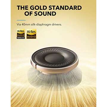 Soundcore by Anker Life Q35 Multi Mode Active Noise Cancelling Bluetooth Headphones with LDAC for Hi Res Wireless Audio, 40H Playtime, Comfortable Fit, Clear Calls, for Home, Work, Travel