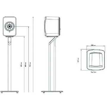KEF S1 Floorstand for LSX II Slate Grey - Elevate Your Audio