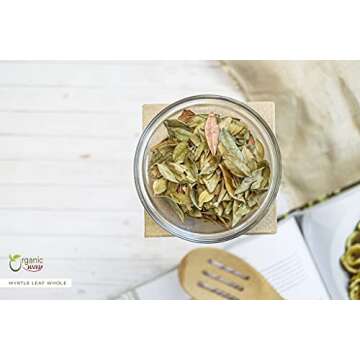Organic Way Dried Myrtle Leaf Whole - Pure, Eco-Friendly Culinary Herb