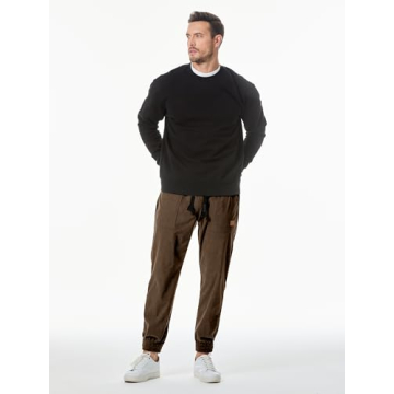 JMIERR Men's Corduroy Cargo Pants - Casual Joggers