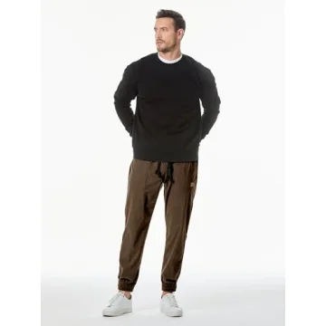 JMIERR Men's Corduroy Cargo Pants - Casual Joggers