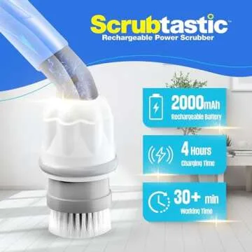 Scrubtastic Spin Scrubber – Rechargeable Electric Tile Cleaner