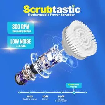 Scrubtastic Spin Scrubber – Rechargeable Electric Tile Cleaner