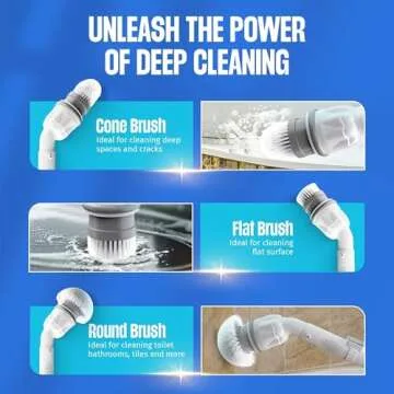 Scrubtastic Spin Scrubber – Rechargeable Electric Tile Cleaner